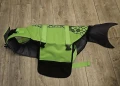 Спасителна жилетка за кучета, регулируема, светлоотразителна, размер: XL, цвят: зелен, снимка 8