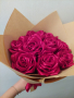 Букети от сатенени рози (вечни рози) - могат да бъдат и блестящи, снимка 2