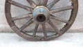 старо масивно колело от каруца, снимка 5