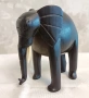 Ръчно резбован слон от абанос и кост - винтидж фигурка. , снимка 7