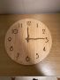 Чисто нов дървен стенен часовник , снимка 1 - Стенни часовници - 45879608