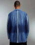 Ново мъжко дънково сако блейзър яке изтъркан ефект синьо деним памук ХЛ, снимка 2