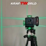 Лазерен нивелир Kraftworld PRO 4×360° с тъчскрийн дисплей, дистанционно и пълен комплект в куфар, снимка 6