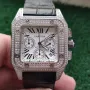 Мъжки луксозен часовник Cartier Santos 100, снимка 1