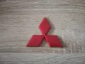 червено лого Mitsubishi 11.5 см, снимка 2