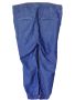 Дамски панталон от деним с връзки, Тъмносин, 96x51 см, 44, снимка 2
