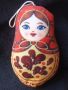 Плюшена Матрьошка - Сувенир от Русия, снимка 1 - Декорация за дома - 45574378