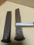 Комплект Соц Стари Ръчно Ковани Клин Клинове За Цепене На Трупи Номер 9., снимка 11