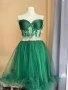 Къса бална рокля в зелено, снимка 2