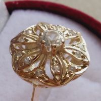 Дамски златен пръстен с циркони , снимка 10 - Пръстени - 45338069