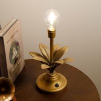 JHY DESIGN Винтидж декоративна безжична лампа с LED крушка настолна (антично злато), снимка 2 - Настолни лампи - 45371375