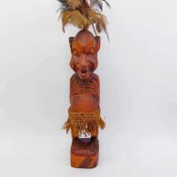 Стара ръчно резбована африканска фигура, снимка 2 - Колекции - 45045607