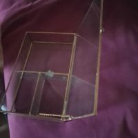 кутия за бижута метал стъкло, снимка 2 - Други ценни предмети - 45158672