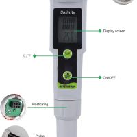 Salinity Дигитален тестер за соленост на солена морска вода, измервател на солеността НОВО, снимка 4 - Други инструменти - 45317235
