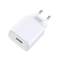 Стенно зарядно CE02D QC 3.0 18W 1xUSB, бяло - XO, снимка 1 - Друга електроника - 45401493