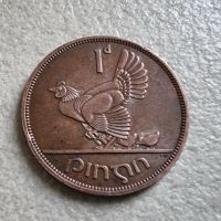 Монета . Ейре. 1 пени . 1965 година. По рядка монета., снимка 2 - Нумизматика и бонистика - 45374421