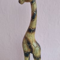 Дървен жираф, снимка 4 - Декорация за дома - 45179202