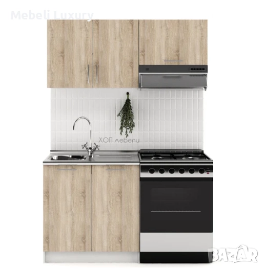 Кухня BOX сонома 80 с шкаф за абсорбатор, снимка 1