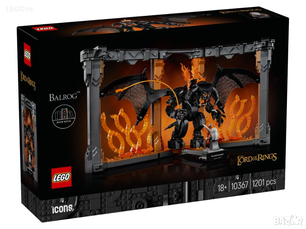 НОВО ЛЕГО 10367 Икони - Властелинът на пръстените: Балрог, миниатюра на библиотека LEGO 10367 Icons , снимка 1