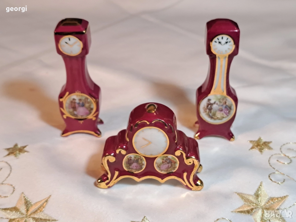 мини порцеланови часовници Limoges 29/4, снимка 1