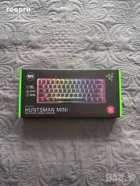 Механична клавиатура Razer - Huntsman Mini, Optical Red, черна, снимка 1