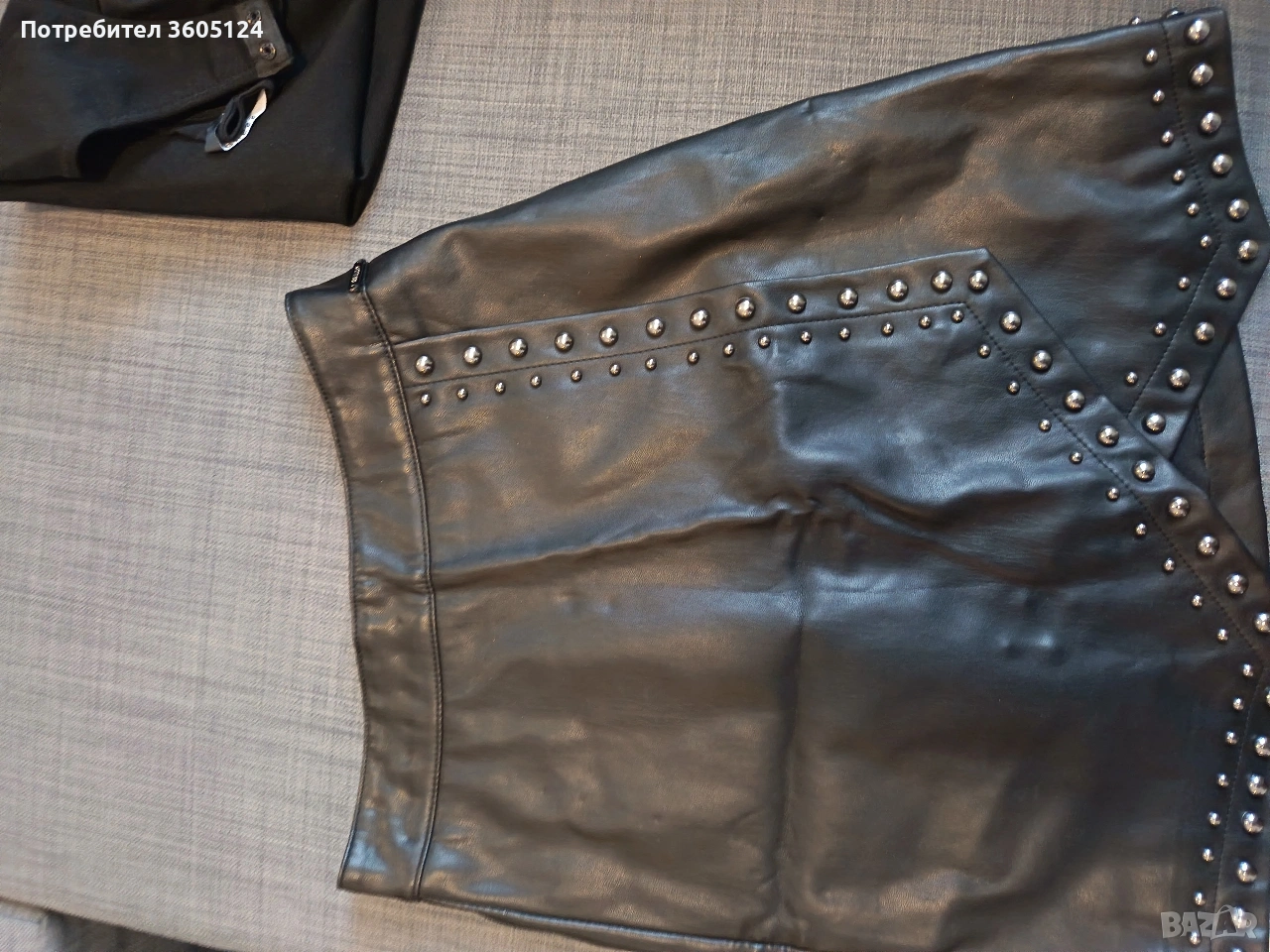 оригинална кожена пола GUESS, размер XS, снимка 1