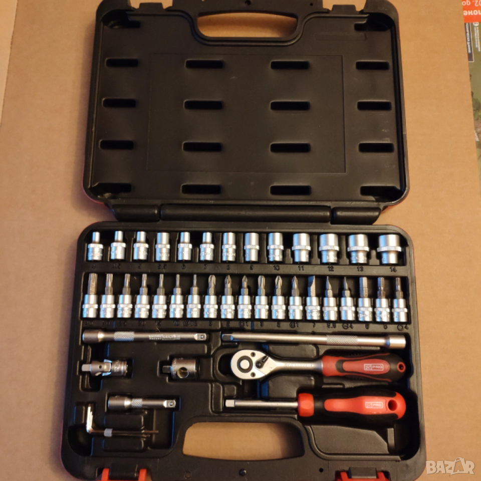 RS PRO гидория гедоре 1/4 drive 42части качествени вложки камъни комплект, снимка 1