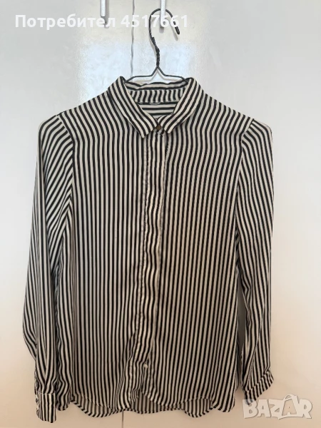Сатенена риза H&M на райе, снимка 1