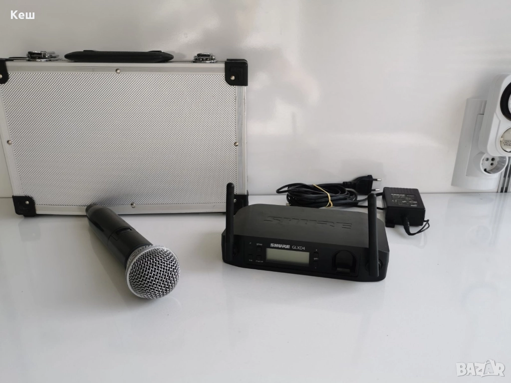 Shure GLXD2+Shure GLXD4-Безжичен микрофон +Цифров безжичен приемник, снимка 1