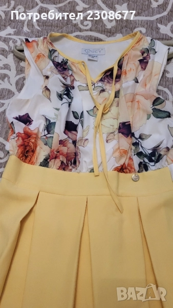 Лятна жълта рокля, снимка 1