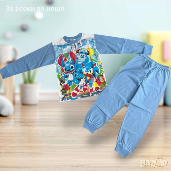 Sonic Детска Синя Пижама За Момче Код S250, снимка 1