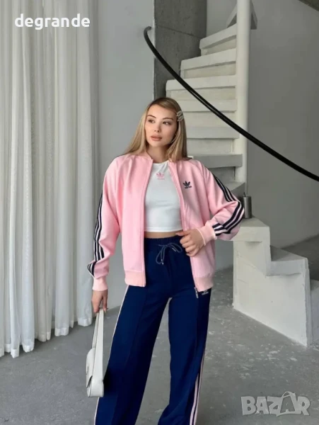 НАМАЛЕН Дамски спортен екип ADIDAS три части ВИДЕО НА МОДЕЛА, снимка 1