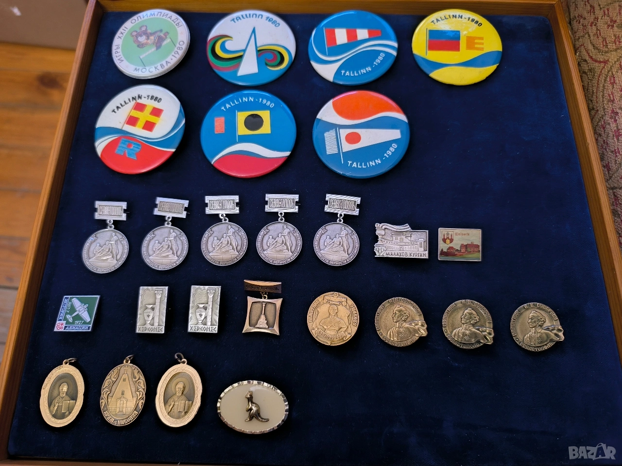 лот от ссср меморабилия олимпиада 1980 значки, снимка 1
