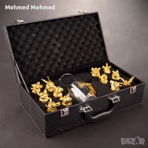 Луксозен комплект за сервиране с релеф и 3D декорации, вдъхновен от китайския зодиак., снимка 1