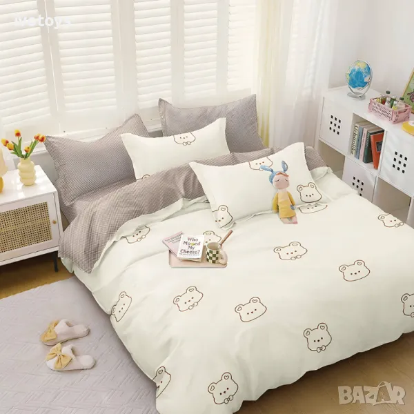 Двулицево спално бельо, 4 части - Модел WS17658, снимка 1
