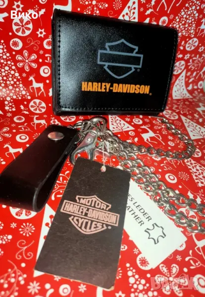 Harley Davidson, кожен портфейл, снимка 1