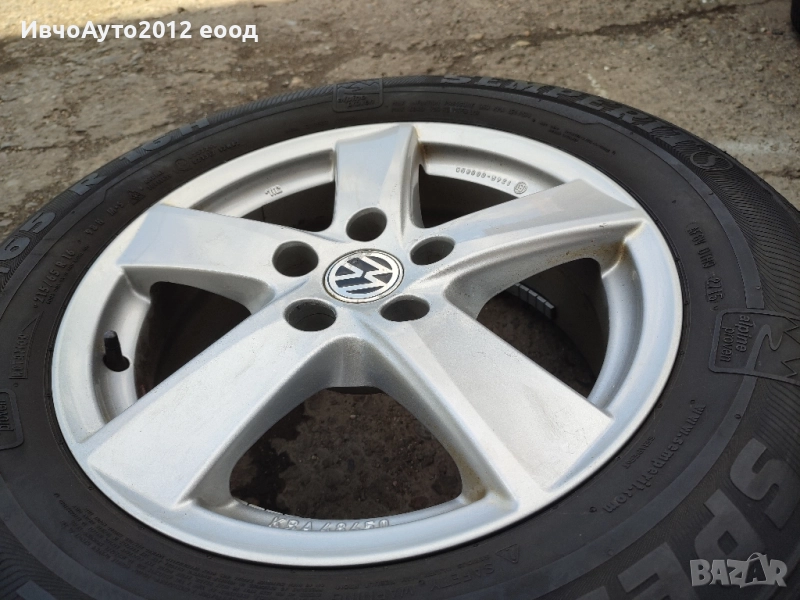 Алуминиеви джанти със зимни гуми vw tiguan 16, снимка 1