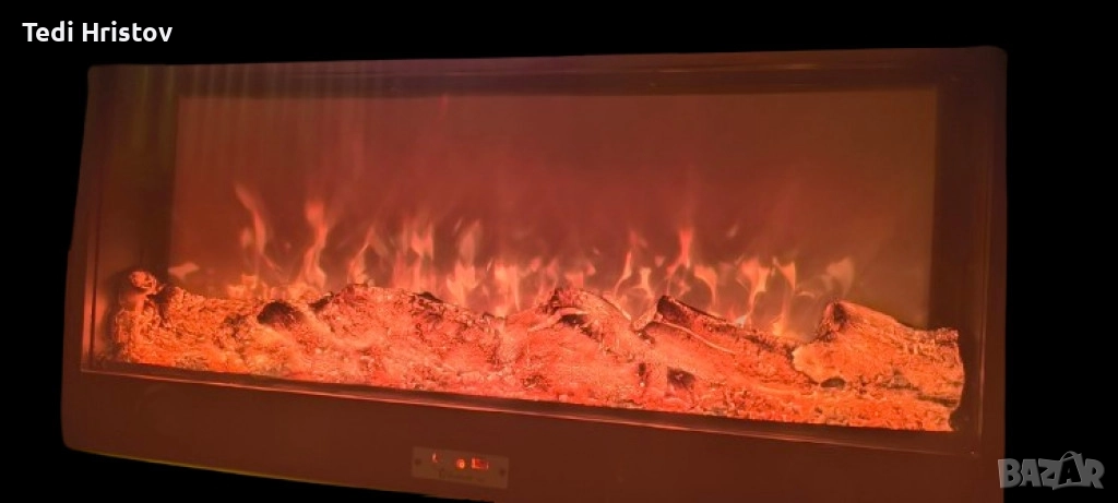 Електрическа камина с Bluetooth и реалистичен пламъчен ефект, снимка 1