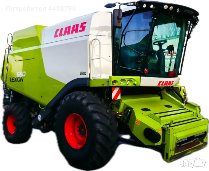 Комбайн Claas Lexion 650, 459 р.ч., 2019г. +Хедер Vario 680 + транспортна количка, снимка 1