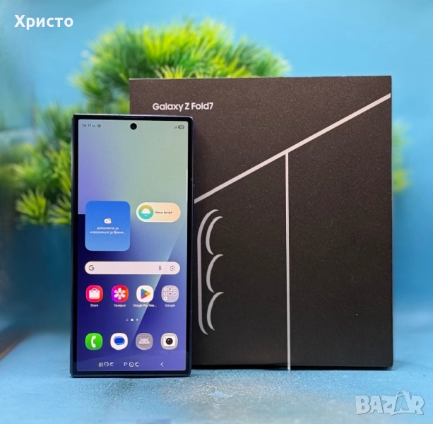 ГАРАНЦИОНЕН!!! Samsung Galaxy Z Fold7, 12GB RAM, 256GB, 5G, Blue Shadow  , снимка 1