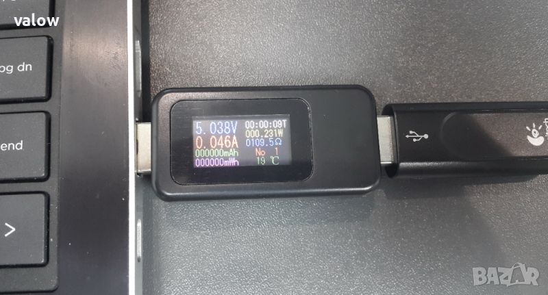 USB тестер ( волтметър , амперметър ) за проверка на зарядни устройства и USB портове, снимка 1