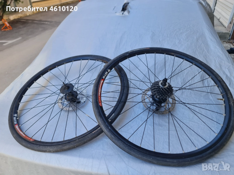Комплект шосейни капли с гуми Shimano Deore 26x1, снимка 1