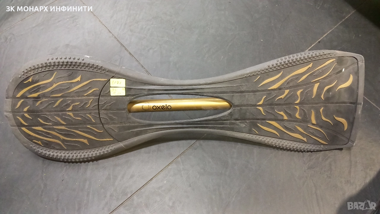 Скейтборд уейвборд Oxelo Black/Gold, снимка 1
