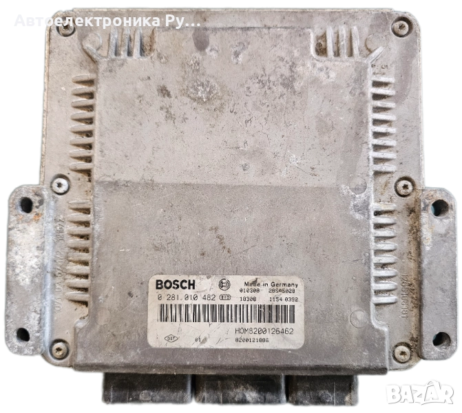 Компютър RENAULT LAGUNA 1.9 DCI F9Q BOSCH 0281010482, 0 281 010 482,HOM 8200126462, 8200121886, снимка 1