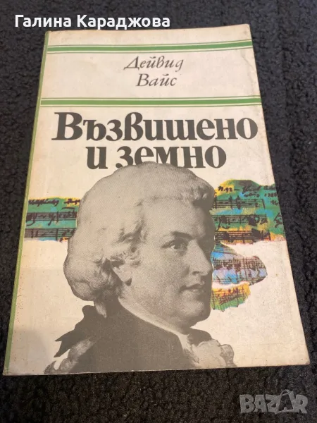 Възвишено и земно Роман за живота и епохата на Моцарт -Дейвид Вайс, снимка 1