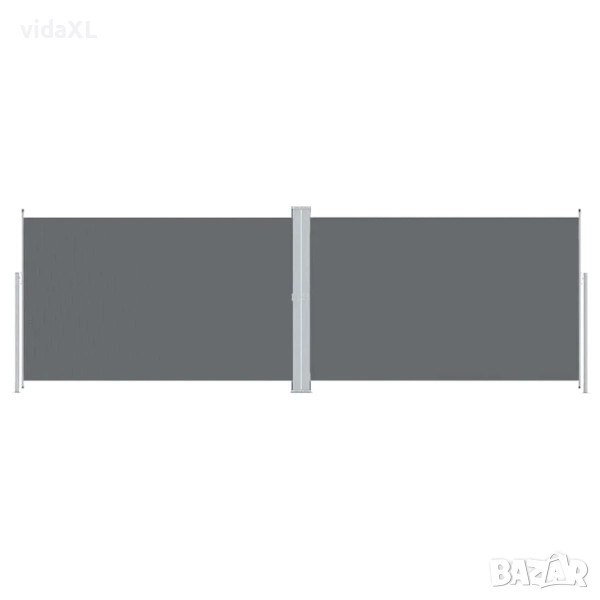 vidaXL Прибираща се странична тента, антрацит, 220x600 см(SKU:318014), снимка 1