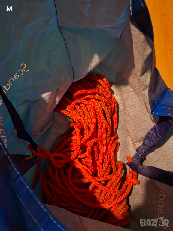 Катерачно въже, 10 примки, 5 стоманени карабинера, снимка 1