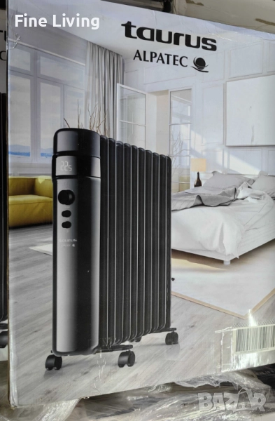Маслен радиатор Taurus Agadir Malbork 1500W/2500W– мощно отопление с ECO режим, програмируем таймер , снимка 1