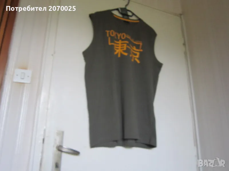 Нова мъжка тениска без ръкав 100% памук, №XXL, снимка 1