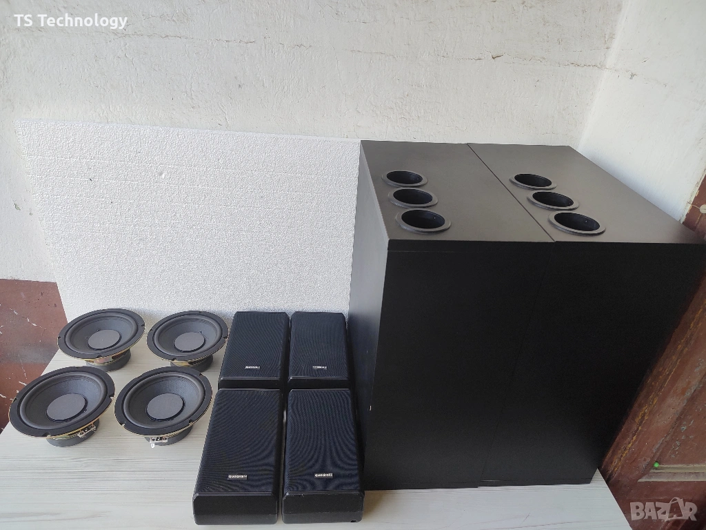 Домашно кино Quadral комплект Quadral Trianon TSW-II + Trianon TSA-I, снимка 1